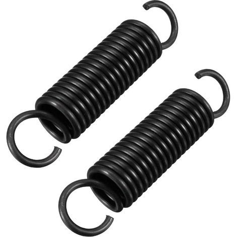 Ressort Tension Ressorts Extension 2.5mm Fil Dia 18mm OD 80mm Libre Longueur Acier à ressort 2 Crochets 2Pcs (1/3)