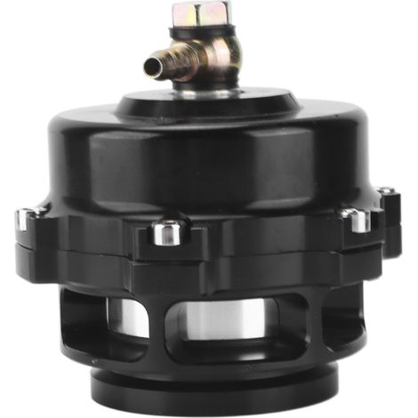 Soupape de décharge turbo V-band 50mm noire à bride soudée 35psi métal caoutchouc universelle auto (1/5)