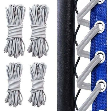 4 Pièces Corde Remplacement élastiques, Elastique Lafuma, Cordons De Remplacement De Chaise Zéro Gravité, Lafuma Fauteuil Relax, Zero Gravity Chaise Pliante, Chaise Longue (Gris) (1/4)