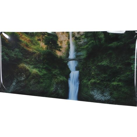 Sticker mural adhésif en PVC motif cascade jungle pour aquarium, 91 x 50 cm (1/5)
