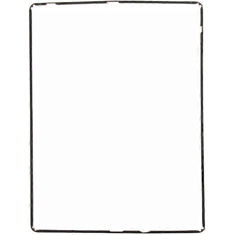 Cadre d'écran LCD pour iPad 2 - Noir avec autocollant adhésif noir (1/5)