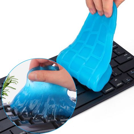 Gel Nettoyant - Pour Claviers Ordinateurs Et Interfaces Automobiles - Réutilisable - Absorbe Poussière Et Salissures Dans Les Fissures - 1 Unité (1/5)