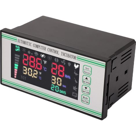Incubateur automatique à commande informatique avec régulateur d'incubation des œufs, système de thermostat, capteur de température et d'humidité, écran couleur (1/5)