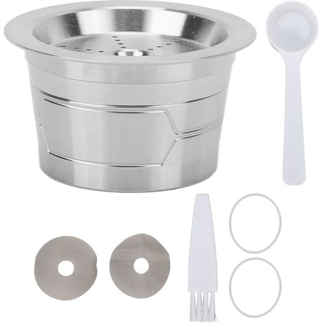 Capsule Café Réutilisable en Acier Inoxydable Alimentaire pour Machines CAFFITALY et TCHIBO (1/5)