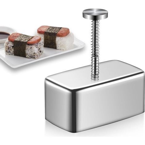 Stainless Steel Spam Musubi Mold , Create Fun and Delicious Rice Balls with Ease, Perfect for School Lunches and Sushi Making at Home (1/5)