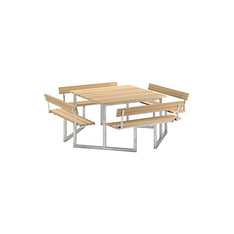 Banco para grupos  para 8 personas  madera de conífera