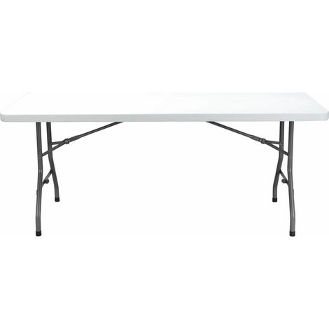Mesa rectangular plegable interior, exterior 180x75 gris CHOPIN garbar