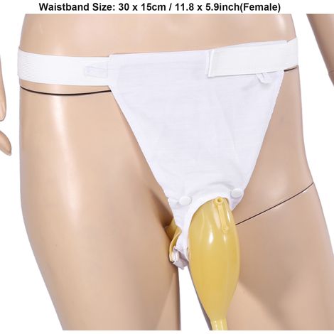 Poche à urine portable et réutilisable, étanche, recueille l'urine, aide en cas d'incontinence (femmes) (1/3)