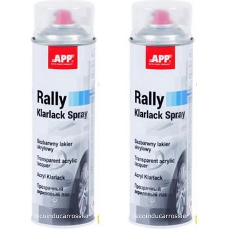 2 bombes vernis APP en aérosol, spray, 500ml