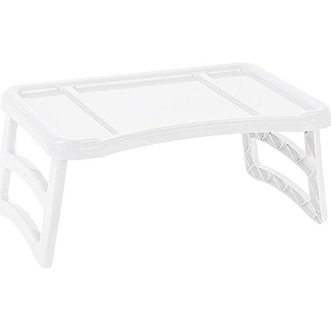 Bandeja Plegable de Plástico - Bandeja de Cama Portátil Mesa Multiuso - Mesa Auxiliar para Salón