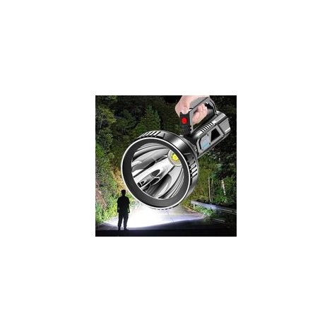 3 modes Lampe De Poche Portable Rechargeable,Lampe Torche Led Lampe de Poche LED Ultra Puissante Rechargeable Grande, d'éclairage,Lampe Torche LED Rechargeable Etanche,Ménage,Extérieur