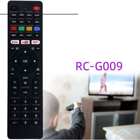 Télécommande Universelle RC-G009 - Compatible TV Samsung Sony LG Westinghouse - 1 Pièce