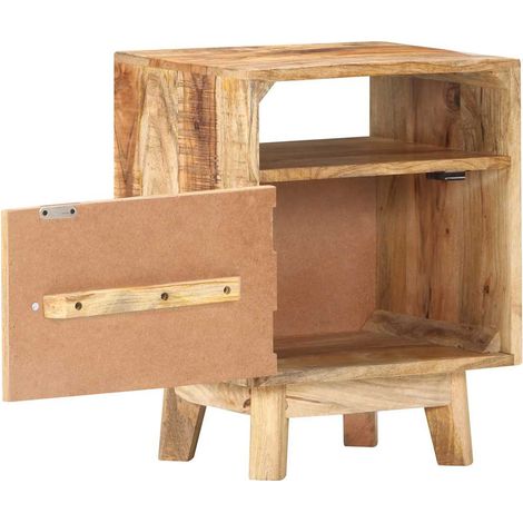 Maison Exclusive - Comodino 40x30x50 cm in Legno di Mango Grezzo (1/5)