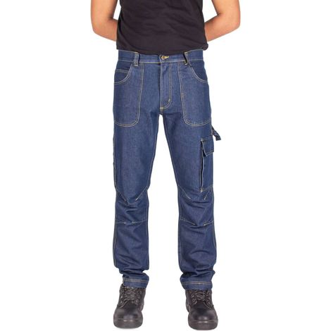 Pantalones de trabajo para hombre, pantalones cargo, pantalones de trabajo para hombre, pantalones cargo con bolsillos, 3XL, cintura de 100 cm, firi