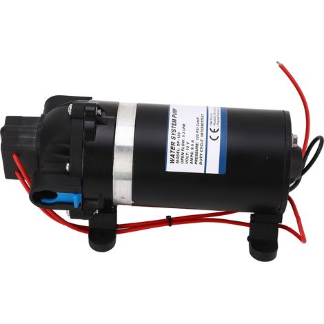 Pompe à membrane miniature portable haute pression DP-120 DC12V (8,3 bar, 20 GPH) - Surpresseur d'eau (1/5)