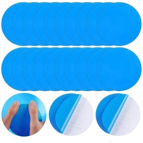 Lot of 20 self-adhesive patches for swimming pool repairs In PVC For inflatable mattresses (1/4)