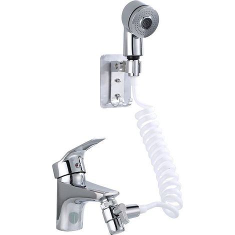 Hand Shower Sink Shower Hose Sprayer Extender Shower (1/4)