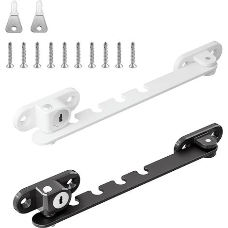 2 Universal Window Restrictors Adjustable Tilt Regulator (1/5)