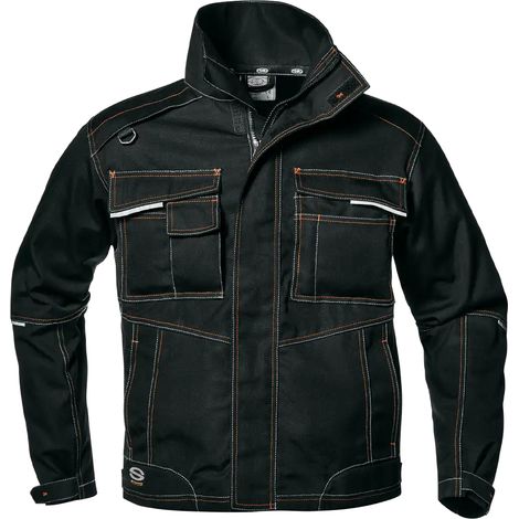 SIR SAFETY SYSTEM GEMINI Veste de travail stretch multipoches noir Taille 56