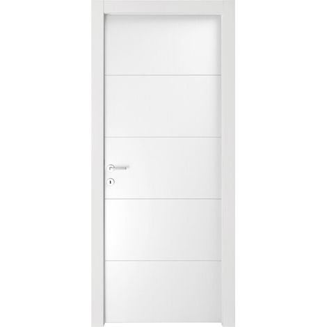 PORTA MOD. RIGHE LACCATO BIANCO CM. 210X70 S/MANIGLIE (1/2)