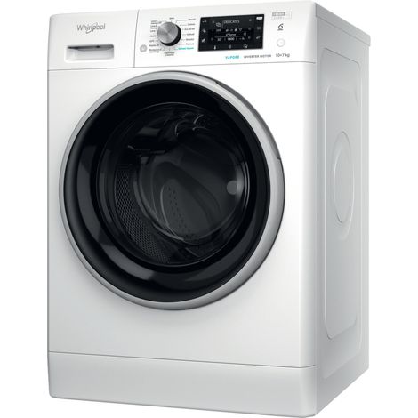Lavasciuga Whirlpool FFWDD 107625 WBS IT Libera Installazione Caricamento Frontale Bianco Classe E (1/5)
