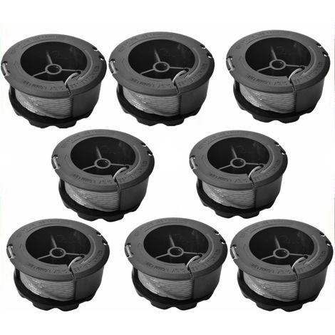 8 Bobine Fil Coupe Bordure Convient pour Bosch UniversalGrassCut 18 18-26 18-260, Numéro de produit des bobines F016800570(longueur: 6m, diamètre: 1.6mm) (1/5)