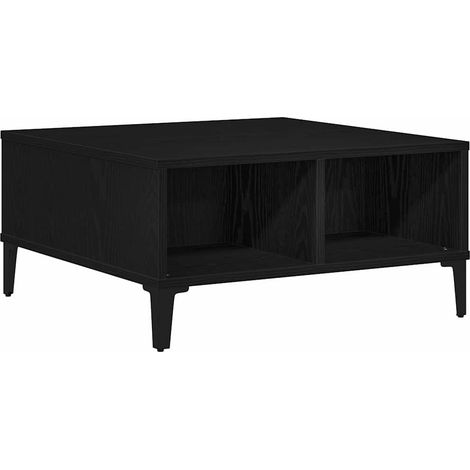 Maison Exclusive - Mesa de Café Roble Negro 60 x 60 x 30 cm