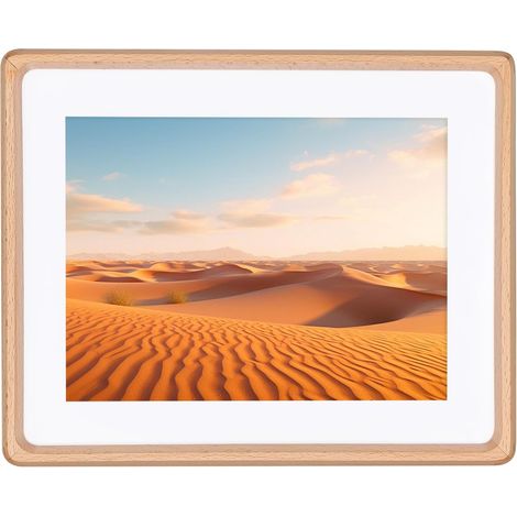 8x10 pouces Cadre photo 20x25 cm, à poser ou à fixer au mur, pour photo 20 x 25 cm maximum et avec passe-partout pour photo 15 x 20 cm, en hêtre naturel. (1/5)