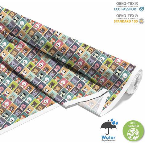 TESSUTI DECORATIVI PER ESTERNI OXFORD - Motivo Animali Bambini I DX584 (1/5)