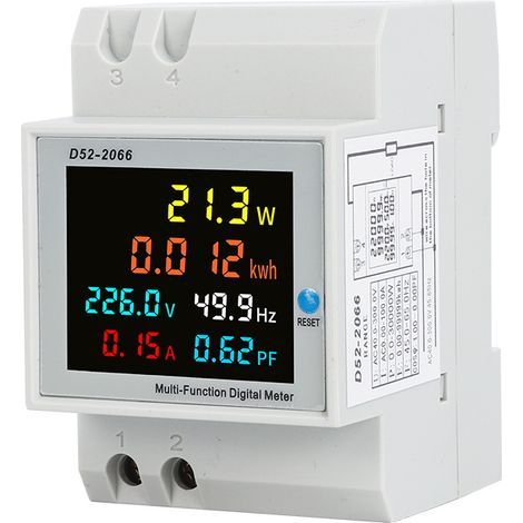 1pc AC40-300V 100A Electricity Meter Consumption Submeter Digital Energy Meter, Single Phase Electric Meter (1/5)