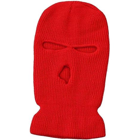 Capuche cycliste automne-hiver tricotée haute élasticité unisexe couleur unie pour personnes introverties-Red