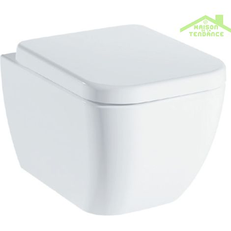 Cuvette WC suspendu LEGEND avec abattant à frein de chute (1/4)