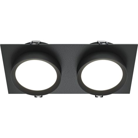 Maytoni Hoop Faretto da incasso doppio nero 2xGX53