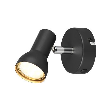 Reality Deckenstrahler 1er Spot Cantar schwarz matt GU10 Deckenlampen & Kronleuchter