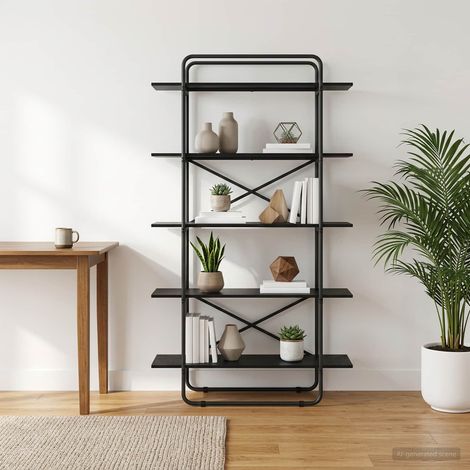 vidaXL Étagère 5 niveaux 100 x 35 x 175,5 cm Bois d'ingénierie (1/5)