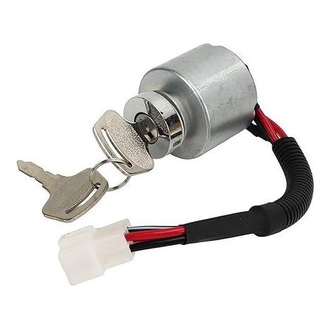 Zündschalter, Zündschloss mit 2 Schlüsseln, Zündstartschalter, 66101 55200 passend für Kubota BX1500D BX1800D (1/5)