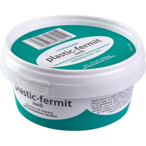 Fermit Dichtungskitt Plastik Fermit weiß dauerplastisch, knetbar, 250g Dose (1/3)