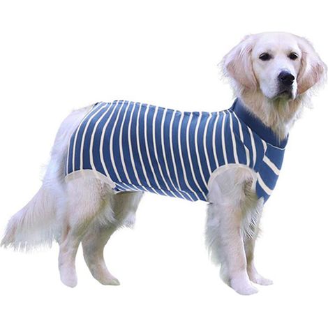 Traje de recuperación, con cierre de botón a presión, modal transpirable, lavable, para perro/gato (1/5)