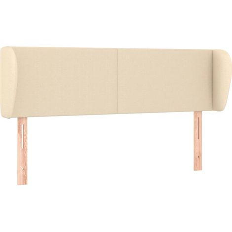 Maison Exclusive - Testiera ad Orecchio Crema 147x23x78/88 cm in Tessuto (1/5)