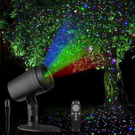 Lampe de jardin étanche, lampe laser, projecteur d'étoiles rouges, vertes et bleues, lampe ver de feu (1/4)