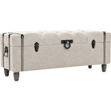 Maison Exclusive - Set Cassapanche 3 pz in Legno Massello e Acciaio 112x37x45 cm