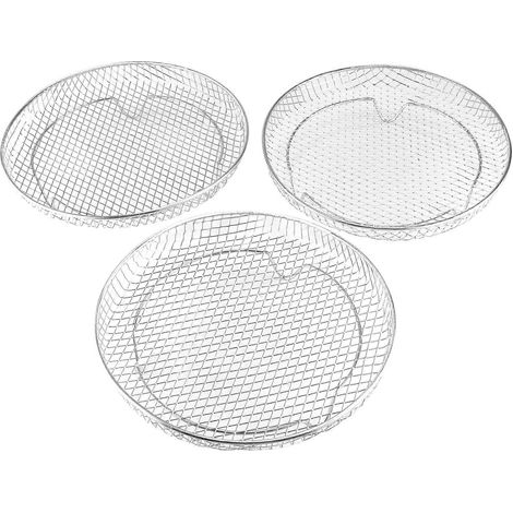 Trois grilles de déshydratation empilables pour friteuse à air Gowise Philips Ninja, en acier inoxydable, compatibles avec tous les modèles de 4,2 à 5,8 pintes. (1/5)