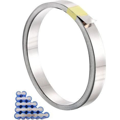 Allecto Premium - Bracciale in nichel puro 0,15 x 8 mm - 10 m - Saldatura a batteria - Taglio manuale