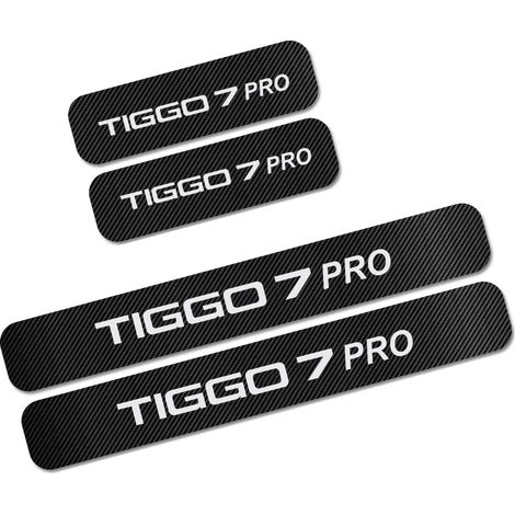 (TIGGO 7 PRO) 4 autocollants de seuil de porte pour CHERY TIGGO 2 3 4 5 5X 6 7 8 PRO OMODA,protection anti-rayures en fibre de carbone Accessoires (1/3)