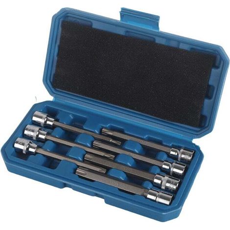 7-piece T-shaped socket set, blue plastic box, overseas warehouse, exclusive sale MUMU (1/4)