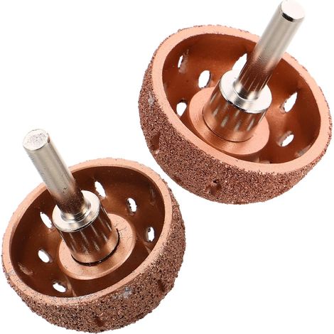 Têtes de Broyage en Carbure de Tungstène Acier Tungstène 2pcs Forme en Bol Finition Professionnelle Rapide en Atelier et Mobilité pour Outil Pneumatique de Réparation de Pneus (1/5)