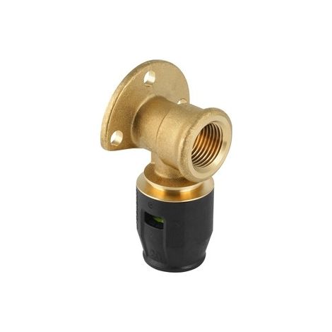 GEBERIT Pushfit Gomito Con Flangia Ottone Ø20X1/2"F L.36Mm - 651.291.00.1 (1/2)