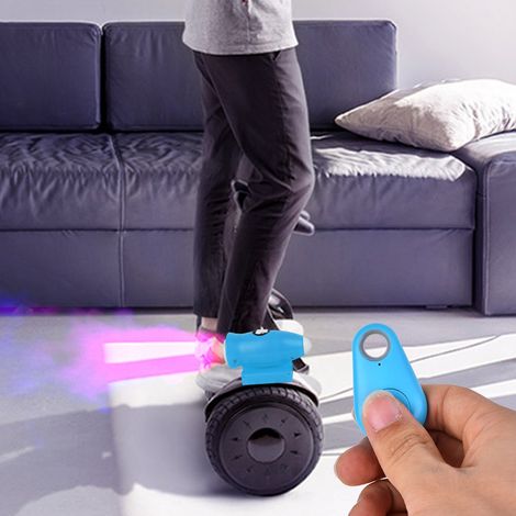 Lot de 2 brumisateurs lumineux musicaux avec télécommande pour déambulateurs à scooters électriques (bleu) (1/5)