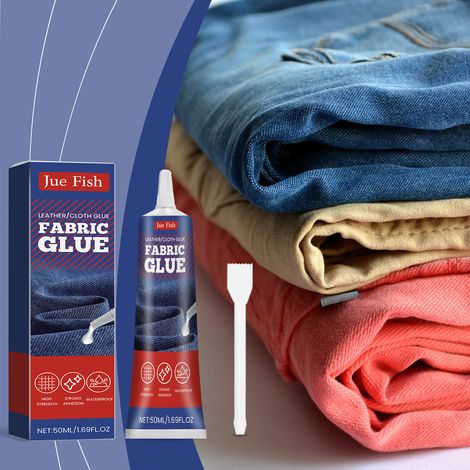Multi-functional fabric adhesive for bonding patterns, holes, leather, shoe insoles, and fabrics -- 50ml1 + scraper1 -- BIEMMEDUE (1/5)