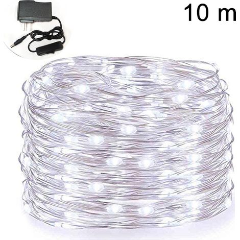 Guirlande Lumineuse Led - 100 Led - Fil Cuivre Souple - 10 M - Étanche Ip65 - Pour Intérieur Extérieur - 1 Pièce (1/5)